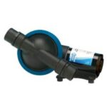 Self-priming diaphragm waste pump